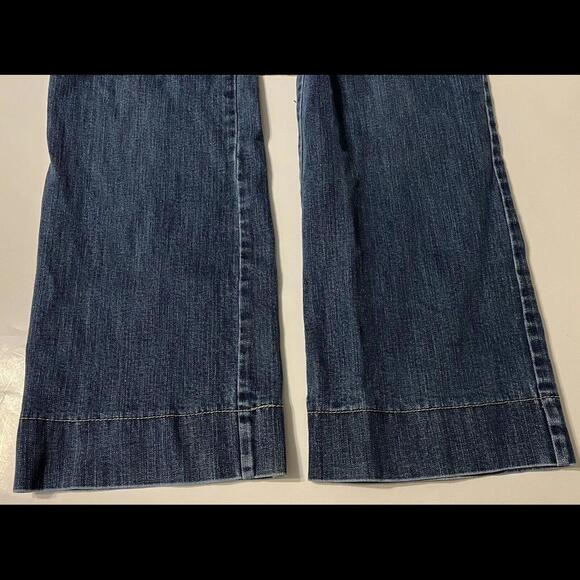 Ann Taylor Loft Womens Jeans Size 12 Medium Wash With Button Accents - Picture 7 of 12